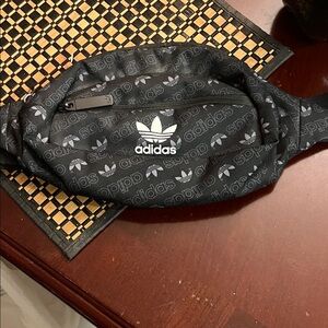 Adidas Monogram Black Belt Bag